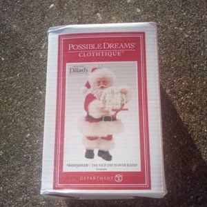 Dillard's Possible Dreams Clothique Santa Claus Christmas Ornament Nice List